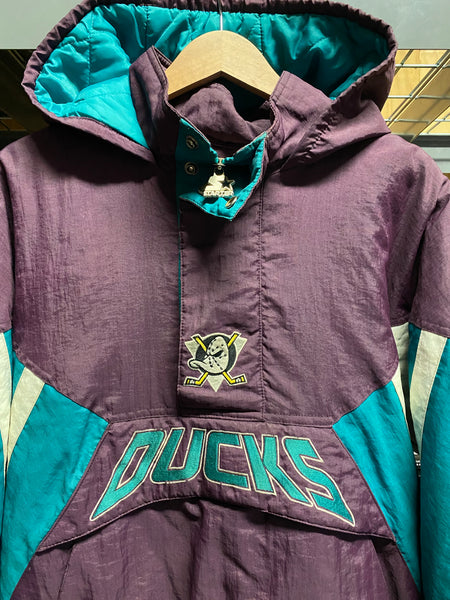 90s Anaheim Mighty Ducks Starter Jacket Vintage Big Logo Full 
