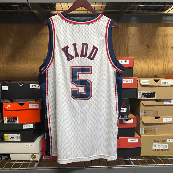 2002 Jason Kidd New Jersey Nets Nike Swingman NBA Jersey Youth Size Large –  Rare VNTG